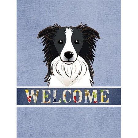 Carolines Treasures Carolines Treasures BB1427CHF Border Collie Welcome Flag Canvas House Size BB1427CHF